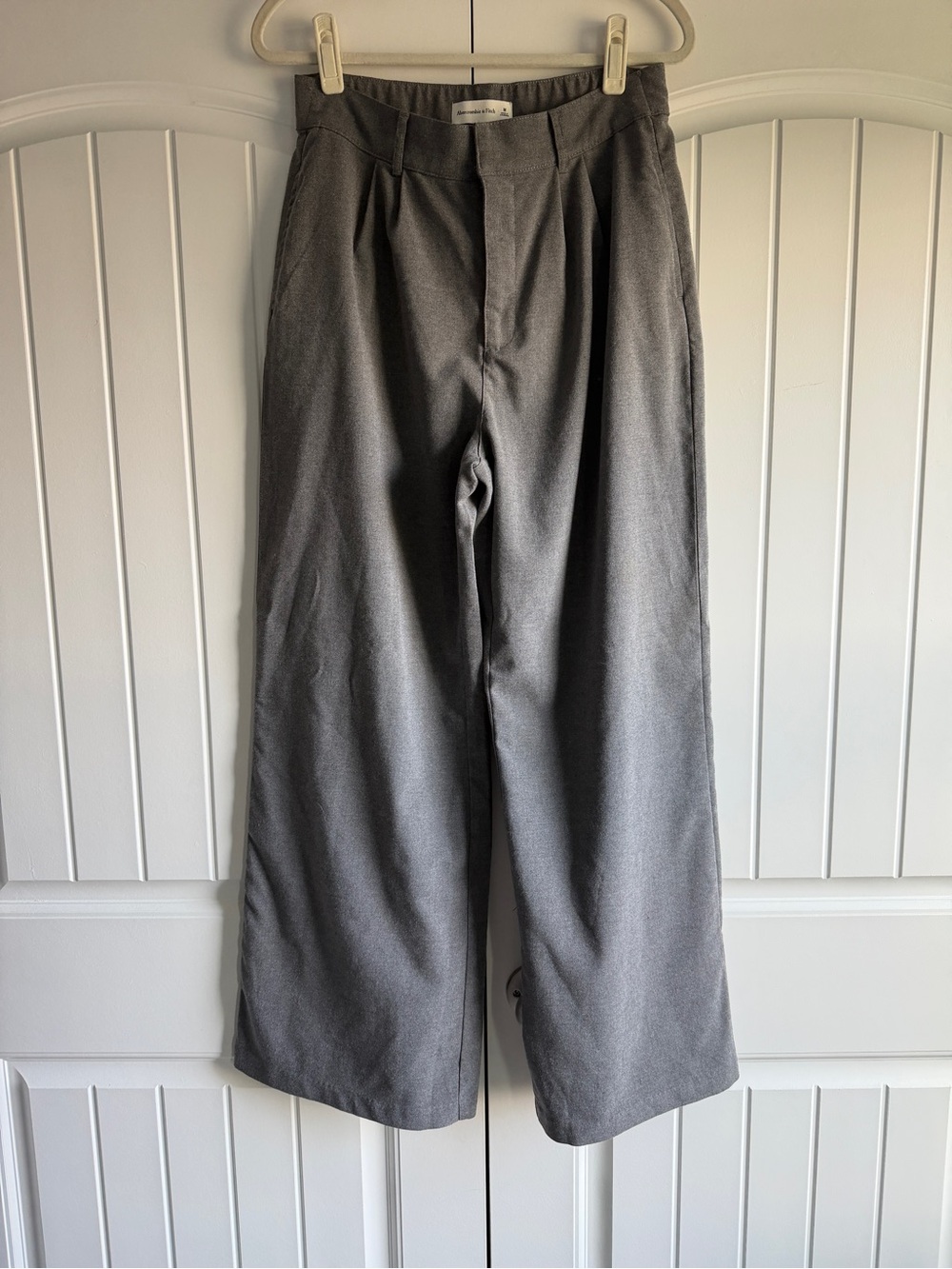 Abercrombie Gray Wide Leg Trousers